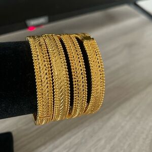 gold plated bangles